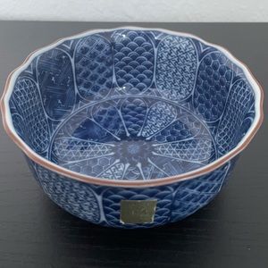 Vintage Ryu-Ho by Sanyo Toki Porcelain Rice Bowl.
Color:Blue and White.